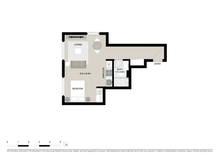 Floorplan of Homely apartment listing, 5/74 Surrey Street, Darlinghurst NSW 2010