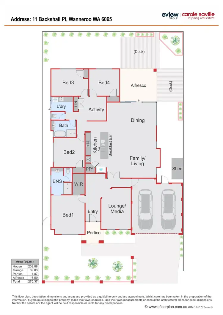 Floorplan of Homely house listing, 11 Backshall Place, Wanneroo WA 6065