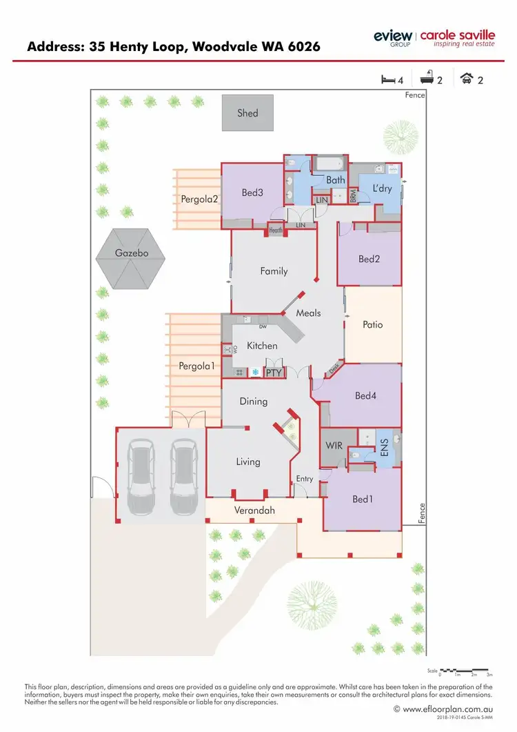 Floorplan of Homely house listing, 35 Henty Loop, Woodvale WA 6026