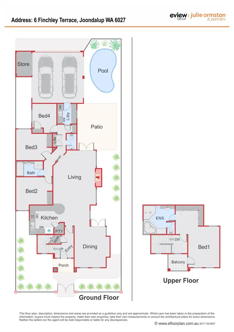 Floorplan of Homely house listing, 6 Finchley Terrace, Joondalup WA 6027