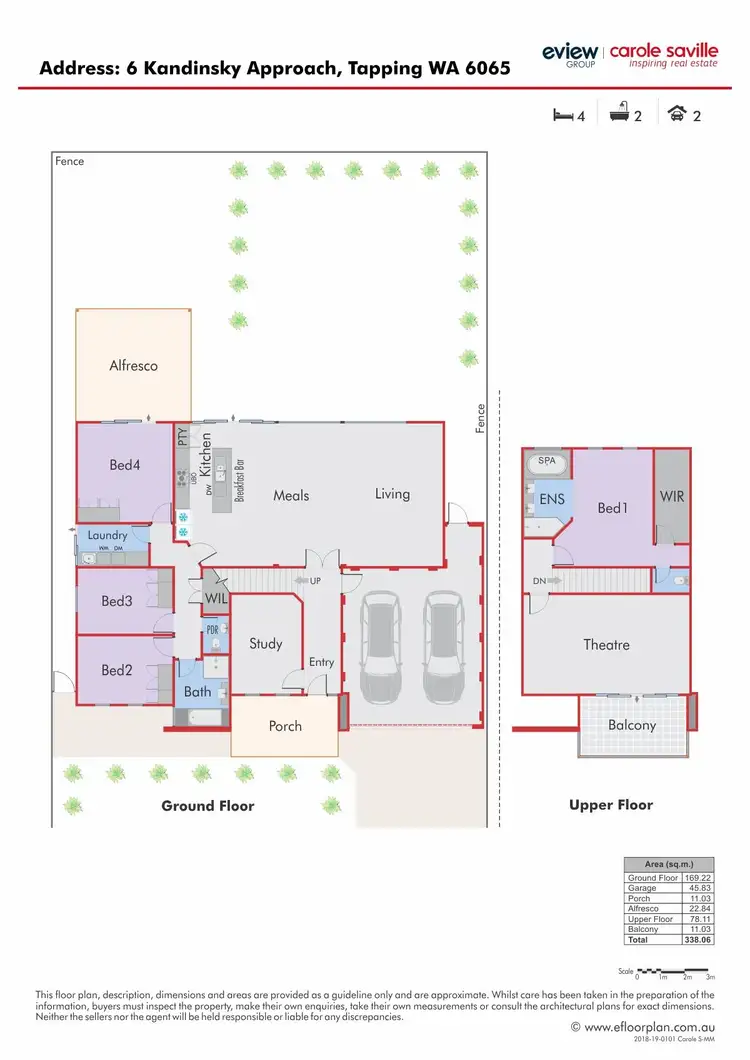 Floorplan of Homely house listing, 6 Kandinsky Approach, Tapping WA 6065