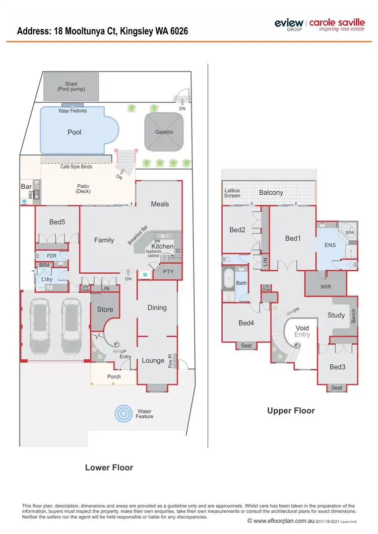 Floorplan of Homely house listing, 18 Mooltunya Court, Kingsley WA 6026