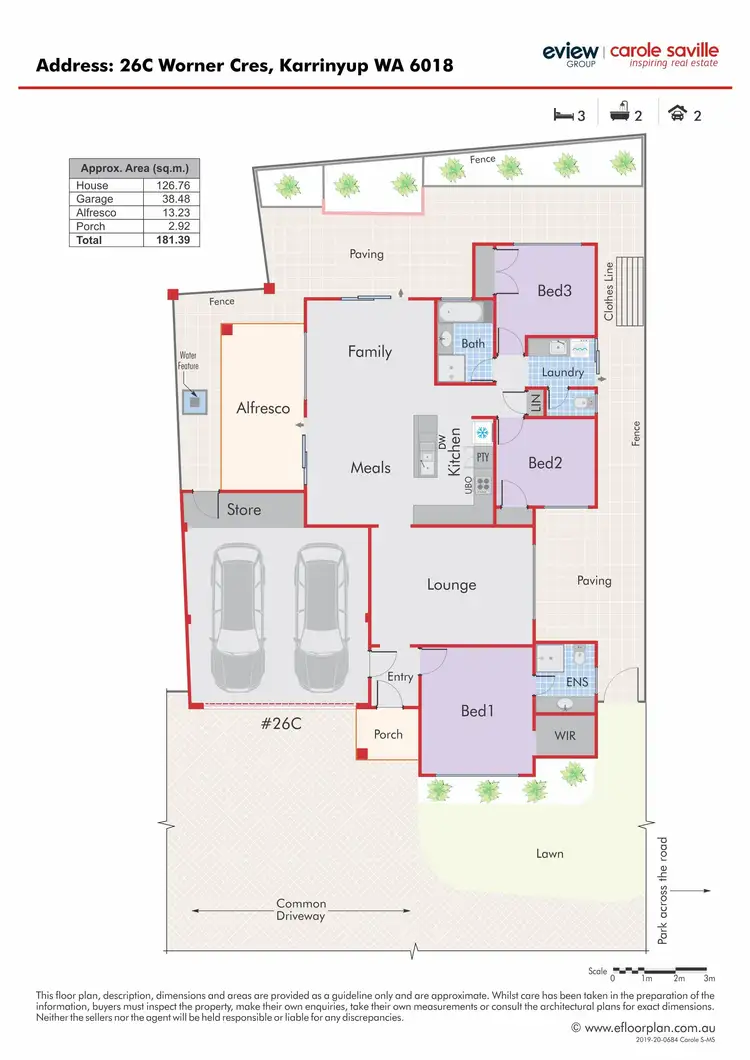Floorplan of Homely house listing, 26C Worner Crescent, Karrinyup WA 6018