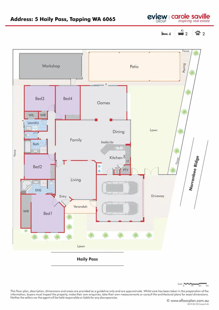 Floorplan of Homely house listing, 5 Haily Pass, Tapping WA 6065