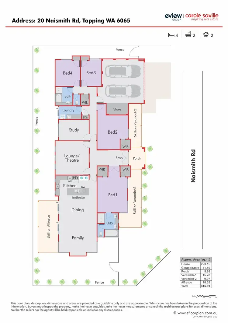 Floorplan of Homely house listing, 20 Naismith Road, Tapping WA 6065