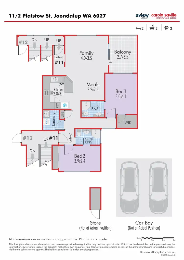 Floorplan of Homely unit listing, 11/2 Plaistow Street, Joondalup WA 6027