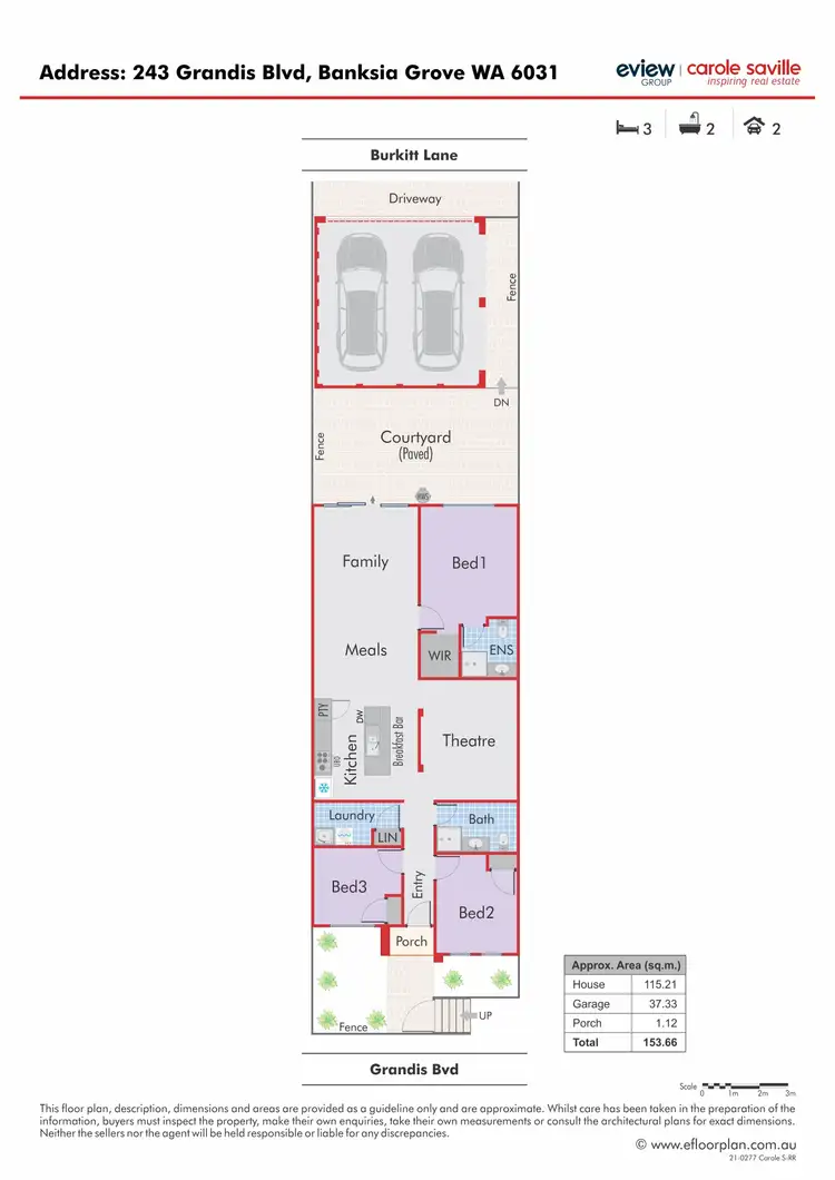Floorplan of Homely house listing, 243 Grandis Boulevard, Banksia Grove WA 6031
