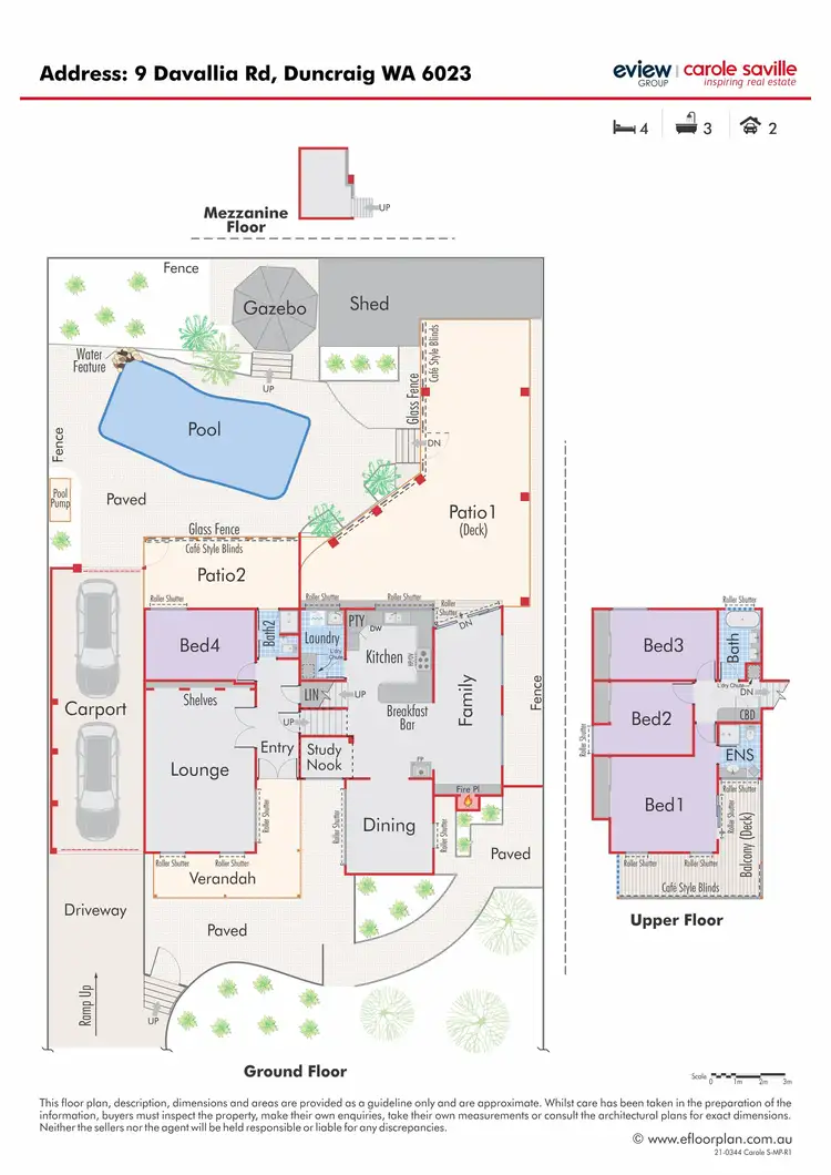 Floorplan of Homely house listing, 9 Davallia Road, Duncraig WA 6023
