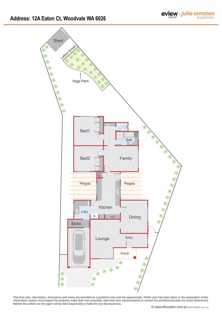 Floorplan of Homely house listing, 12A Eaton Court, Woodvale WA 6026