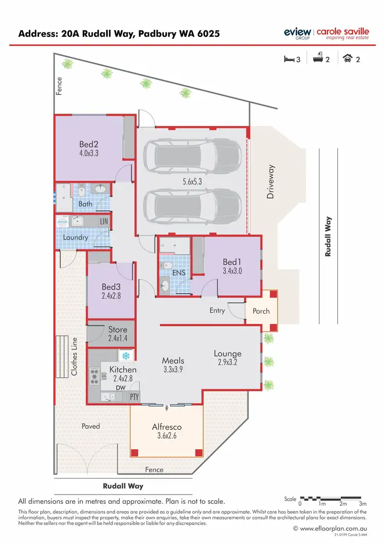 Floorplan of Homely house listing, 20A Rudall Way, Padbury WA 6025