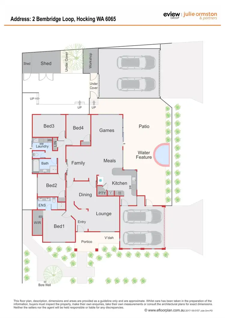 Floorplan of Homely house listing, 2 Bembridge Loop, Hocking WA 6065