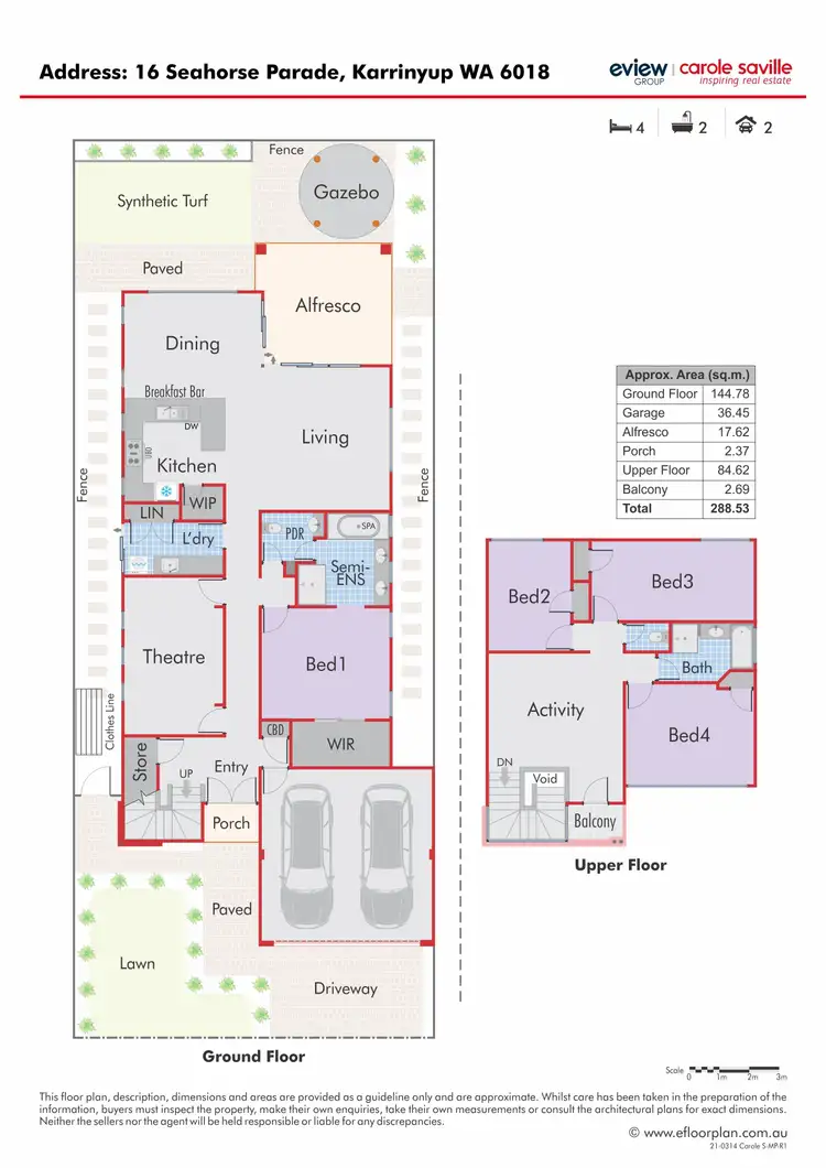 Floorplan of Homely house listing, 16 Seahorse Parade, Karrinyup WA 6018