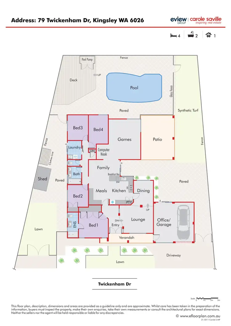 Floorplan of Homely house listing, 79 Twickenham Drive, Kingsley WA 6026
