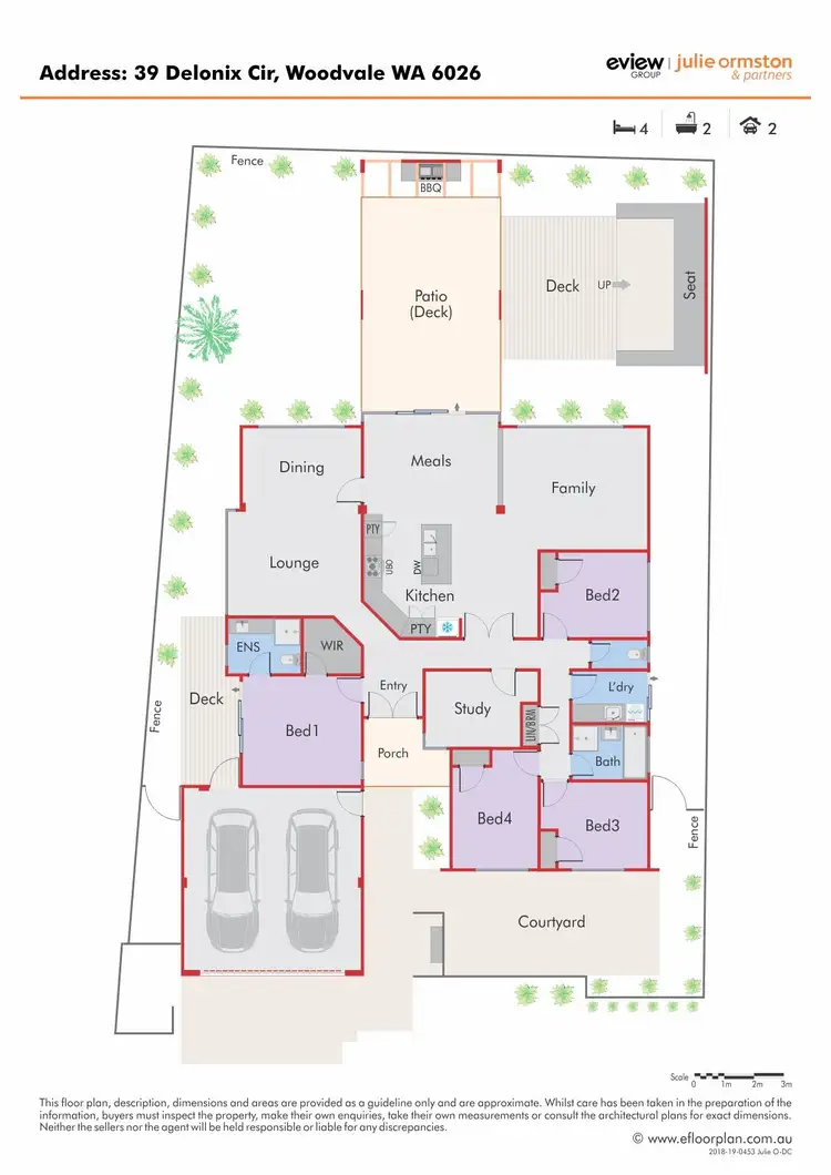 Floorplan of Homely house listing, 39 Delonix Circle, Woodvale WA 6026