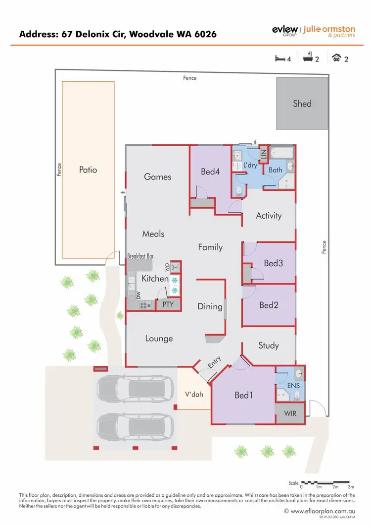 Floorplan of Homely house listing, 67 Delonix Circle, Woodvale WA 6026