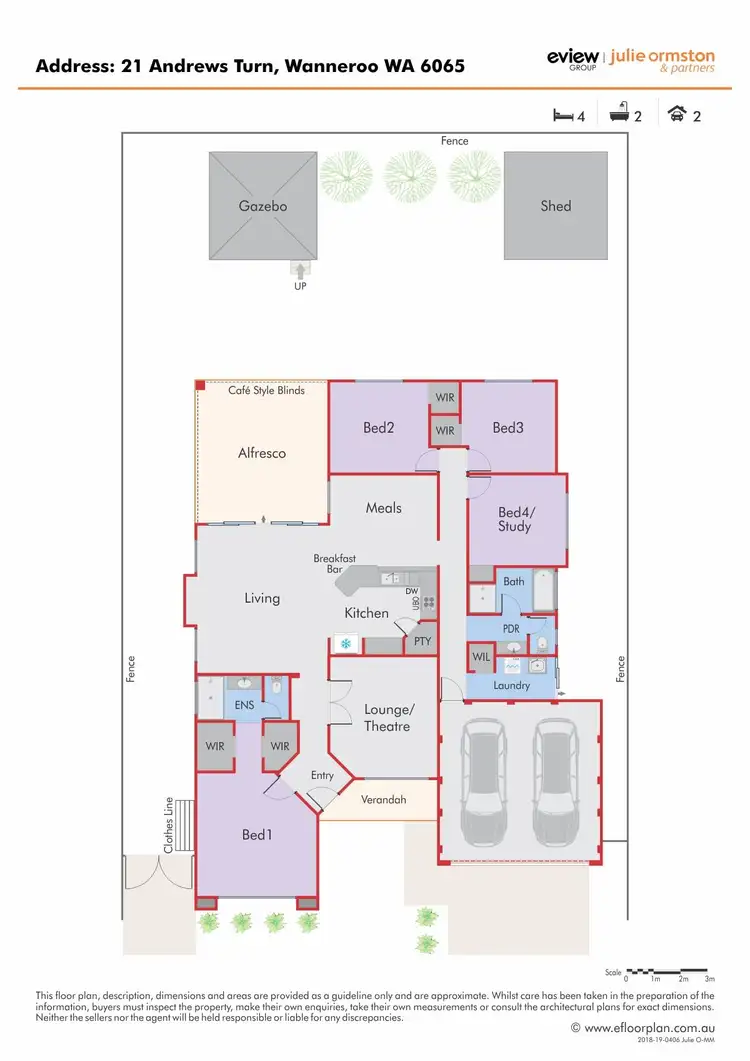 Floorplan of Homely house listing, 21 Andrews Turn, Wanneroo WA 6065