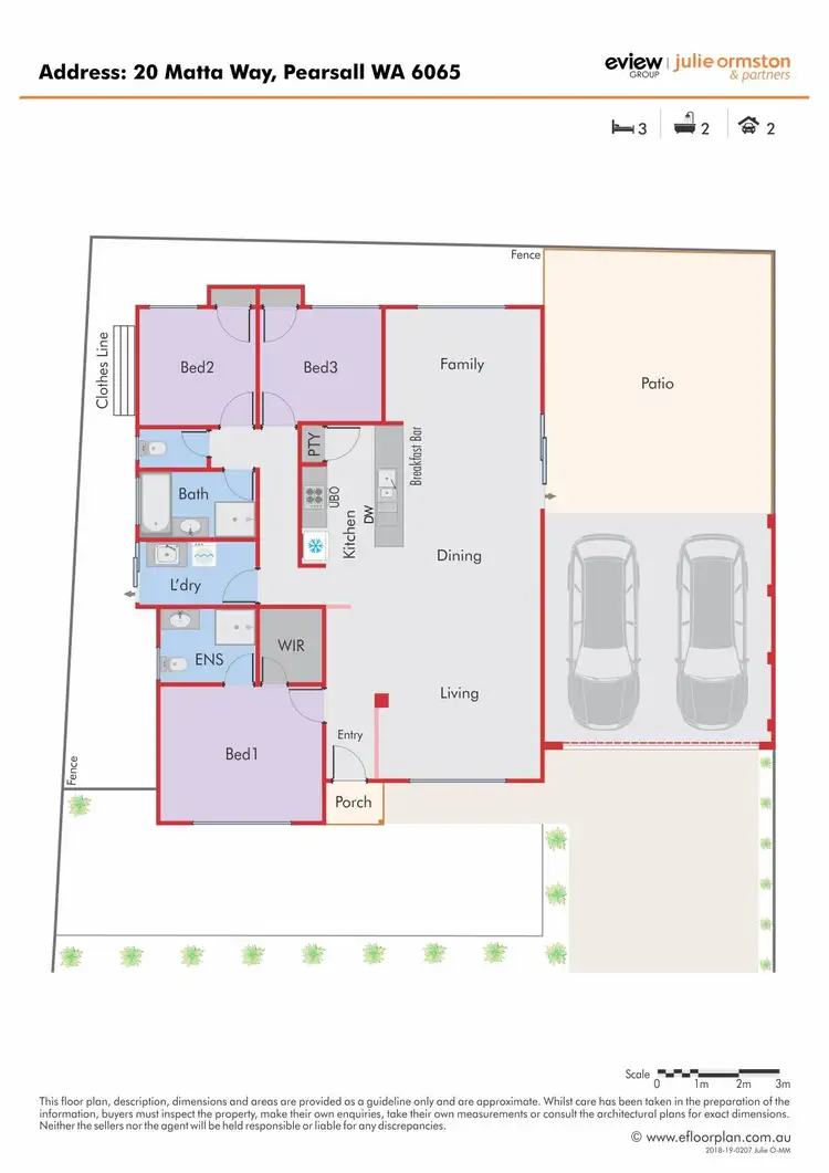 Floorplan of Homely house listing, 20 Matta Way, Pearsall WA 6065