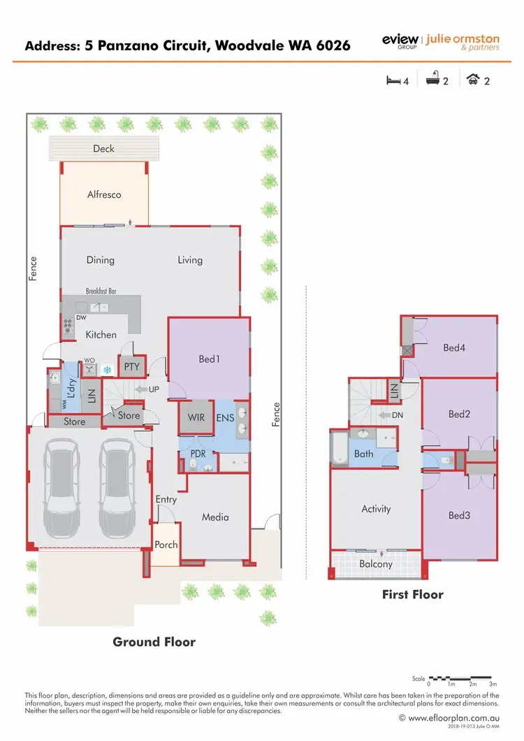 Floorplan of Homely house listing, 5 Panzano Circuit, Woodvale WA 6026