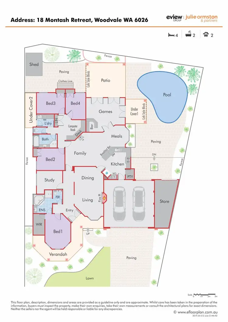 Floorplan of Homely house listing, 18 Montash Retreat, Woodvale WA 6026