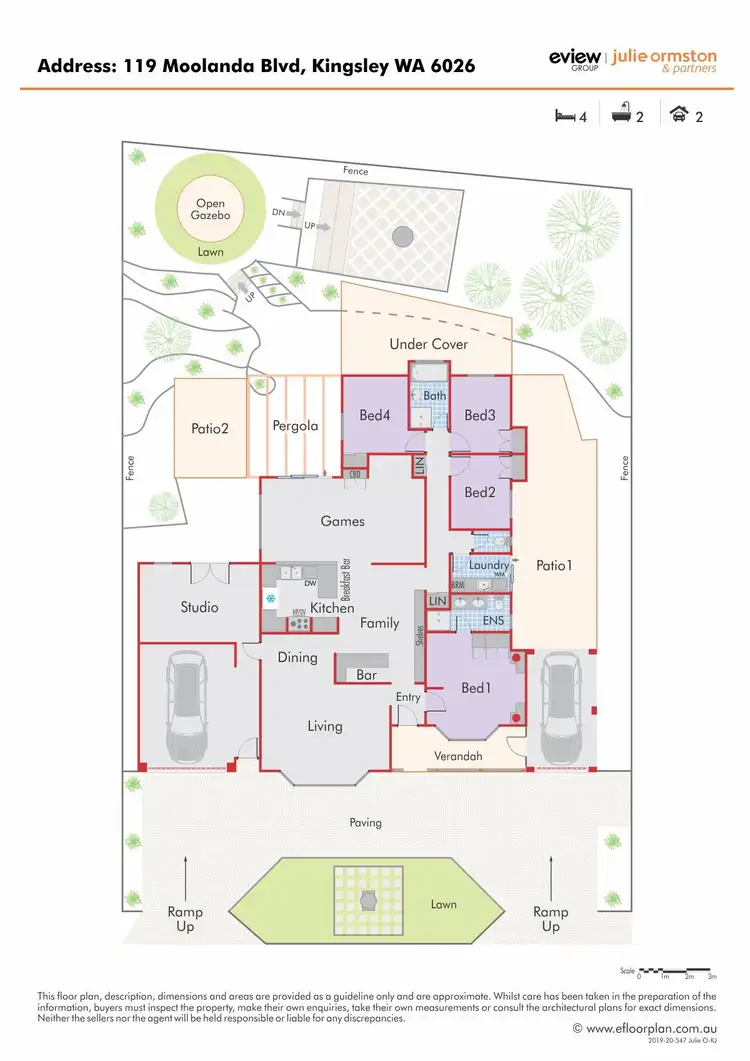 Floorplan of Homely house listing, 119 Moolanda Boulevard, Kingsley WA 6026