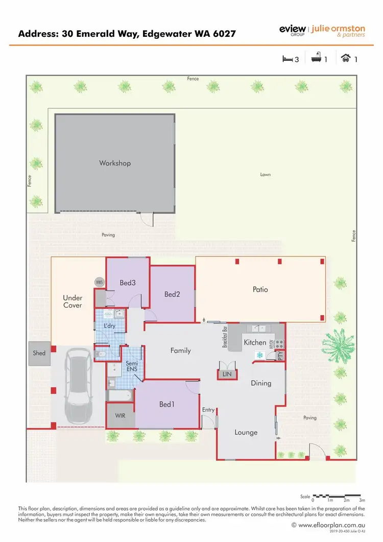 Floorplan of Homely house listing, 30 Emerald Way, Edgewater WA 6027