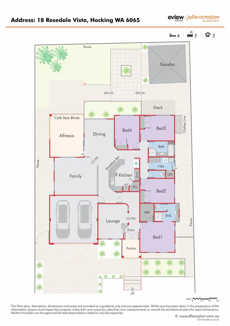 Floorplan of Homely house listing, 18 Rosedale Vista, Hocking WA 6065