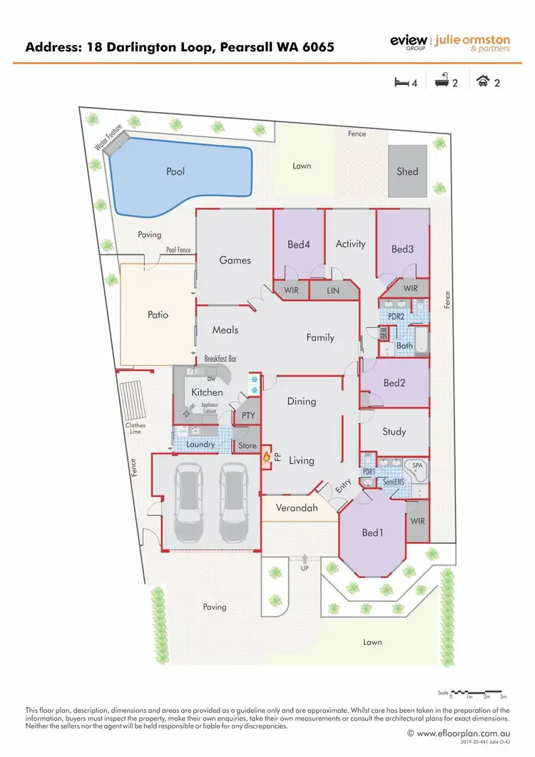Floorplan of Homely house listing, 18 Darlington Loop, Pearsall WA 6065