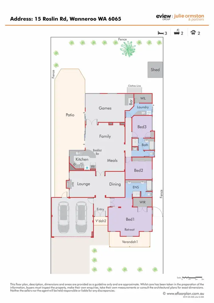 Floorplan of Homely house listing, 15 Roslin Road, Wanneroo WA 6065