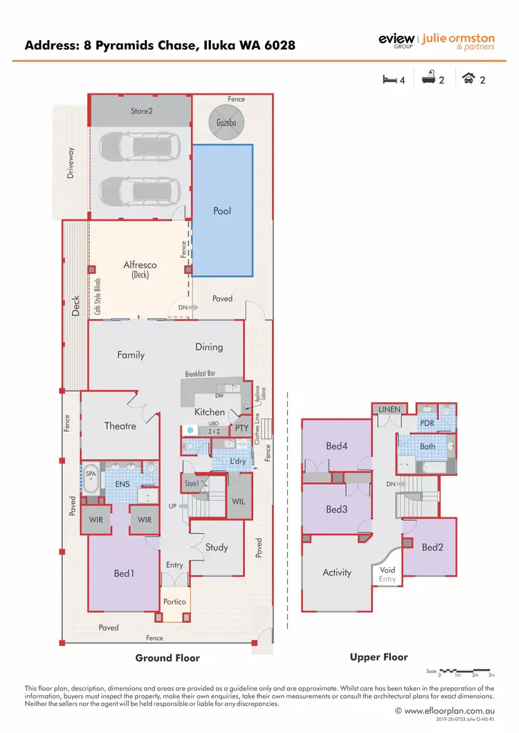 Floorplan of Homely house listing, 8 Pyramids Chase, Iluka WA 6028