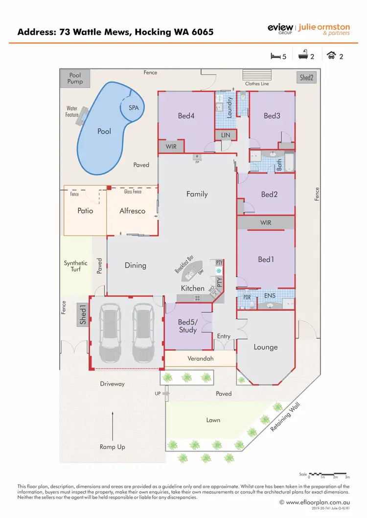 Floorplan of Homely house listing, 73 Wattle Mews, Hocking WA 6065