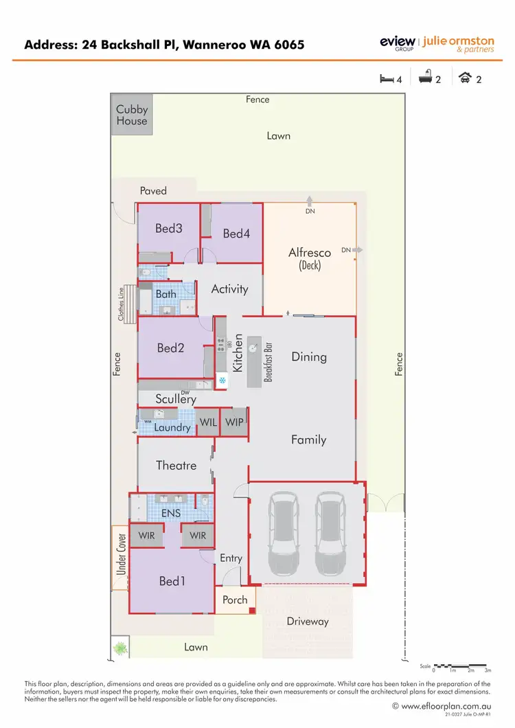 Floorplan of Homely house listing, 24 Backshall Place, Wanneroo WA 6065