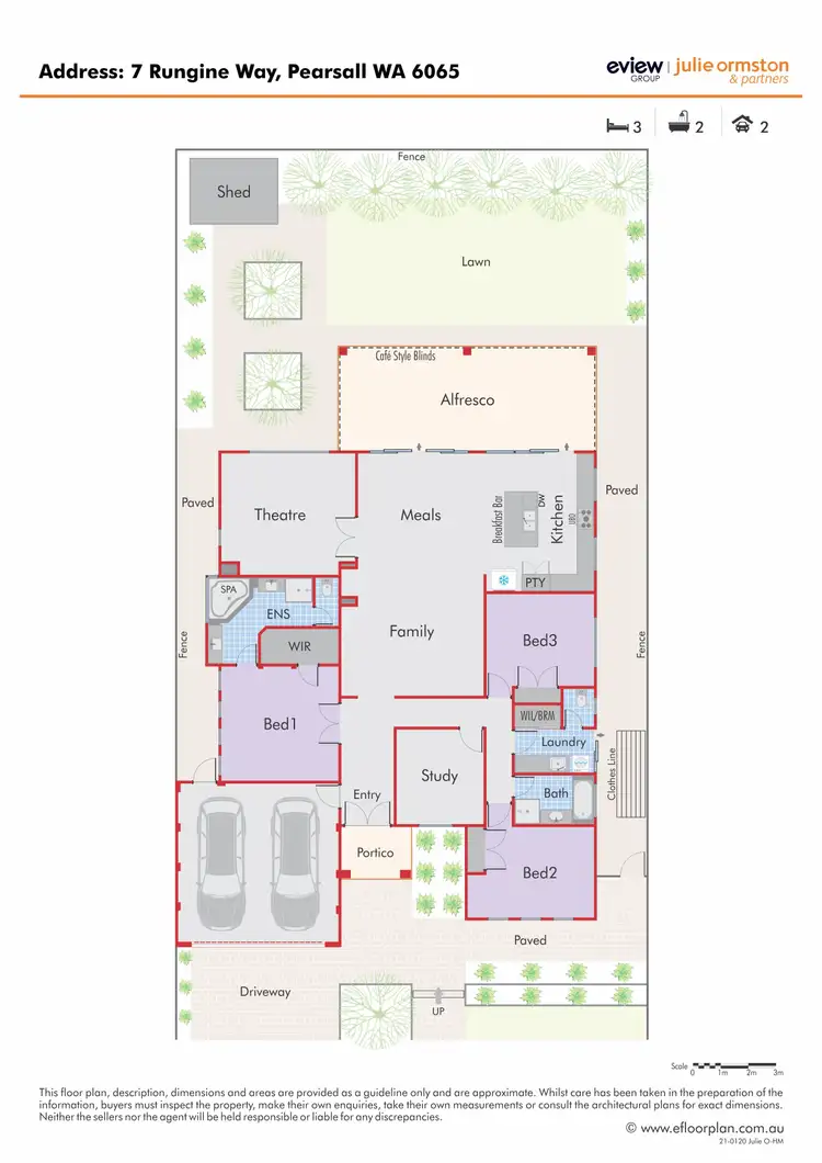 Floorplan of Homely house listing, 7 Rungine Way, Pearsall WA 6065