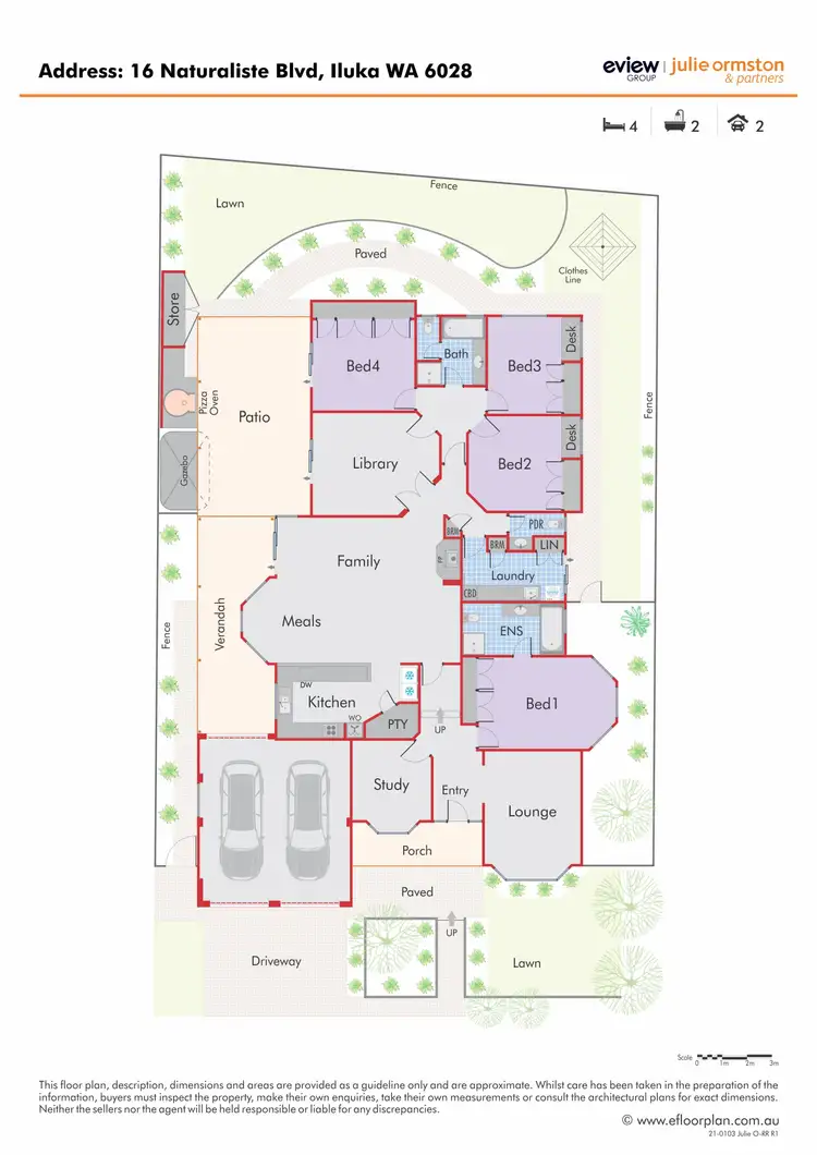 Floorplan of Homely house listing, 16 Naturaliste Boulevard, Iluka WA 6028