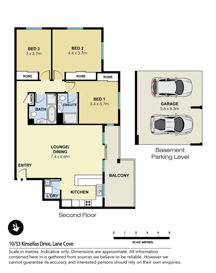 Floorplan of Homely apartment listing, 10/33 Kinsellas Drive, Lane Cove NSW 2066