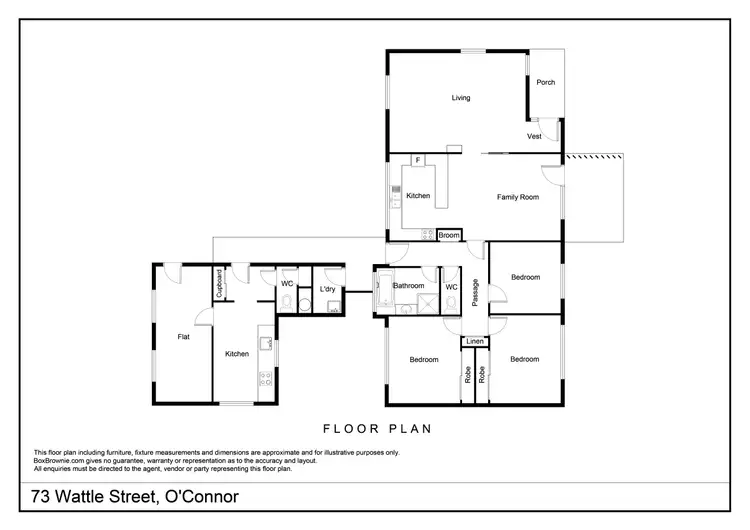 Floorplan of Homely house listing, 73 Wattle Street, O'connor ACT 2602
