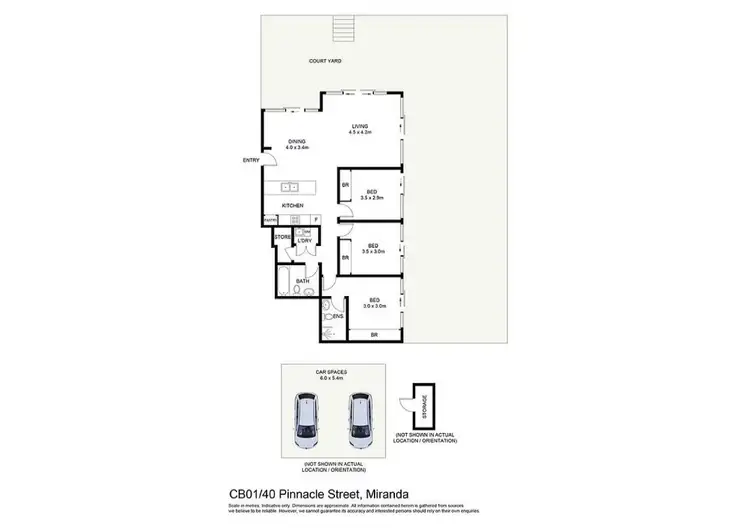 Floorplan of Homely apartment listing, CB01/40 Pinnacle Street, Miranda NSW 2228