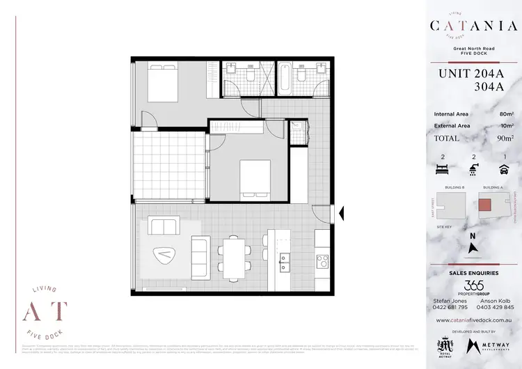Floorplan of Homely apartment listing, 204A/223 Great North Road, Five Dock NSW 2046