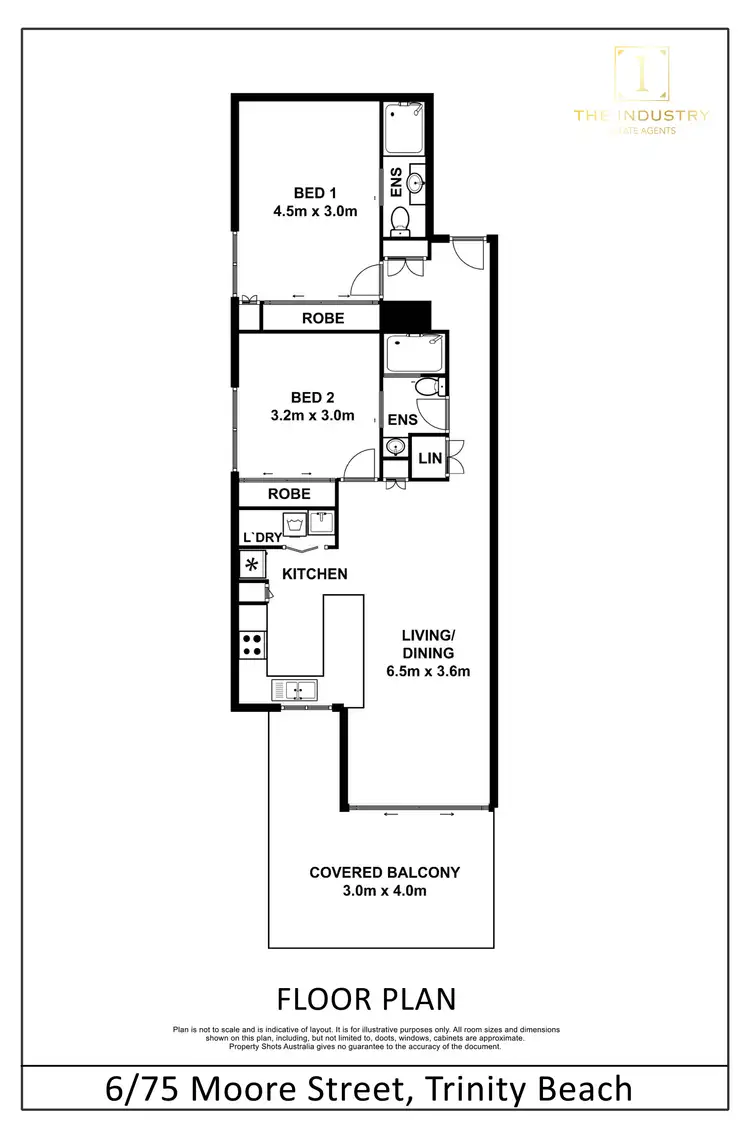 Floorplan of Homely apartment listing, 6/75 Moore Street, Trinity Beach QLD 4879