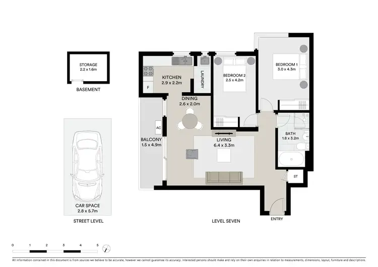 Floorplan of Homely apartment listing, 7a/16 Bligh Place, Randwick NSW 2031