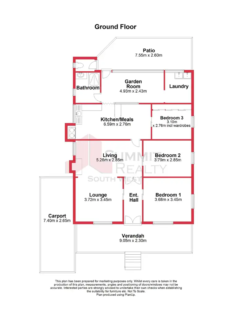 Floorplan of Homely house listing, 74 Wallsend Street, Collie WA 6225