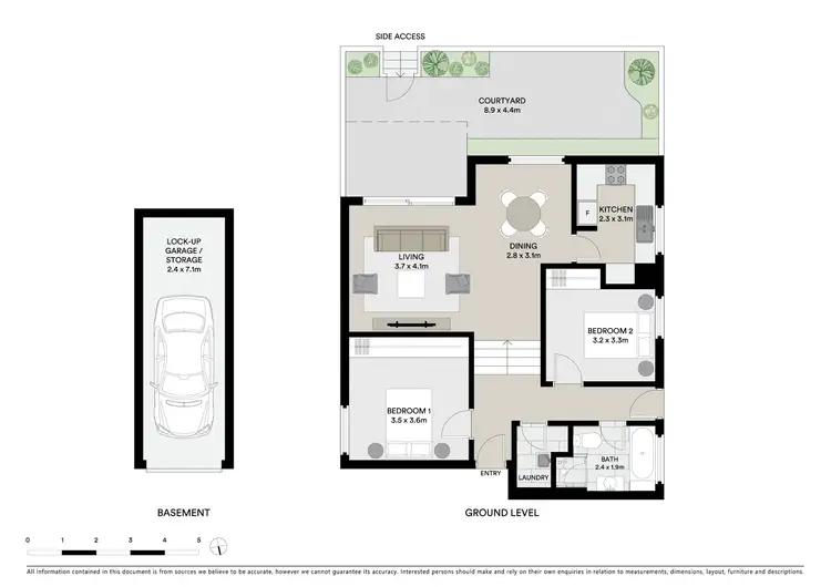 Floorplan of Homely apartment listing, 7/390 Miller Street, Cammeray NSW 2062