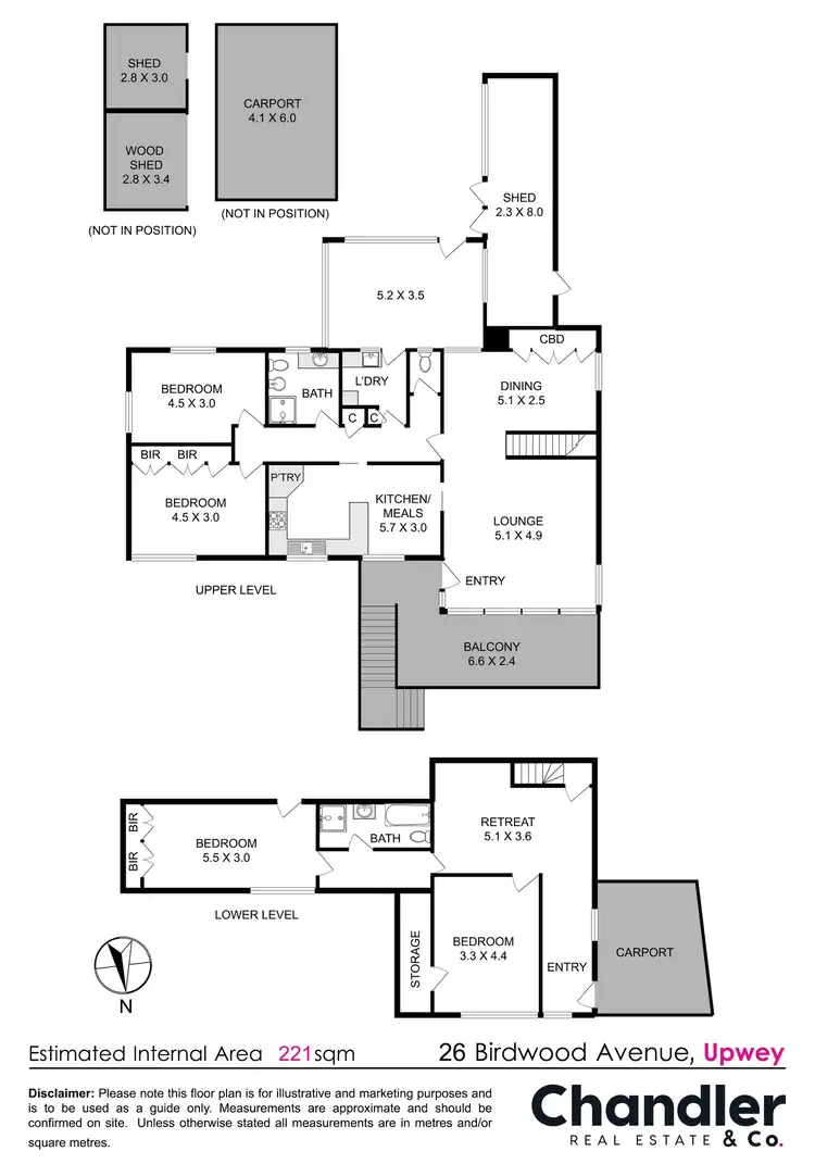 Floorplan of Homely house listing, 26 Birdwood Avenue, Upwey VIC 3158