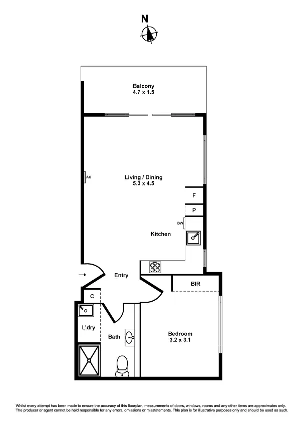 Floorplan of Homely apartment listing, 9/42 Kororoit Creek Road, Williamstown North VIC 3016