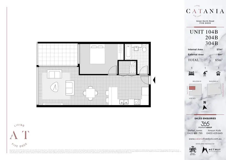 Floorplan of Homely apartment listing, 104B/223 Great North Road, Five Dock NSW 2046