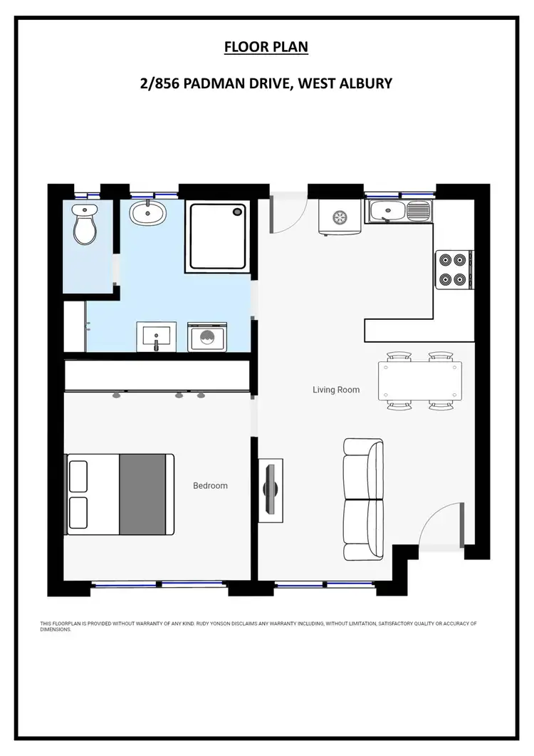 Floorplan of Homely unit listing, 2/856 Padman Drive, West Albury NSW 2640