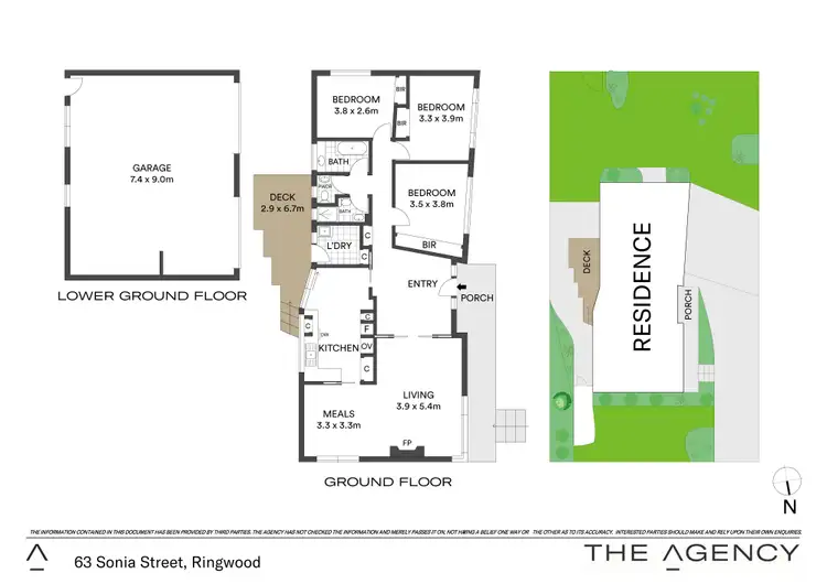 Floorplan of Homely house listing, 63 Sonia Street, Ringwood VIC 3134