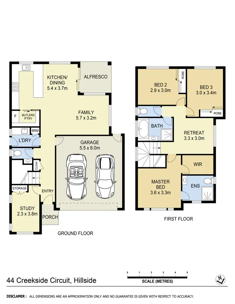 Floorplan of Homely house listing, 44 Creekside Circuit, Hillside VIC 3037
