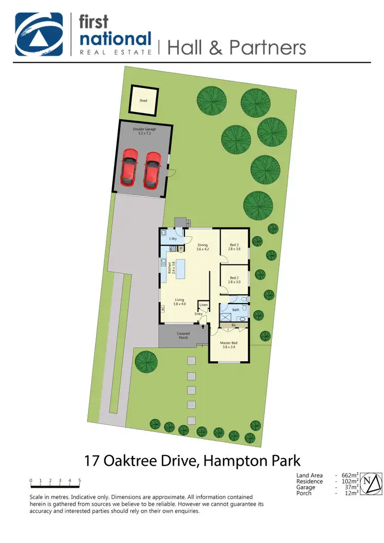 Floorplan of Homely house listing, 17 Oaktree Drive, Hampton Park VIC 3976