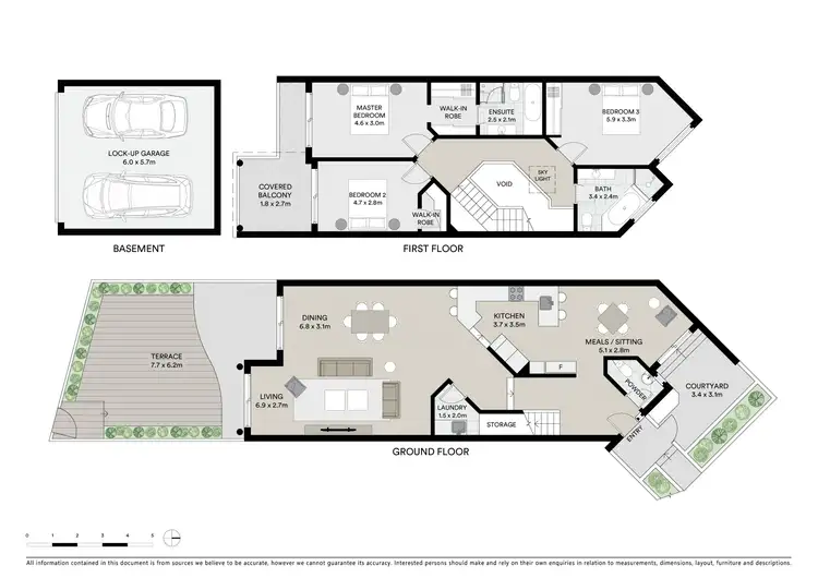Floorplan of Homely townhouse listing, 4/44 Fraters Avenue, Sans Souci NSW 2219