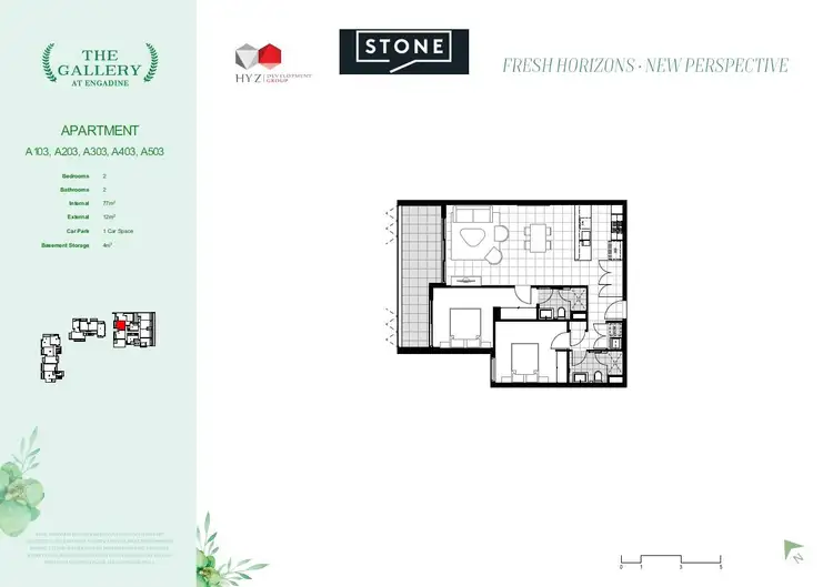 Floorplan of Homely apartment listing, A403/1081 Old Princes Highway, Engadine NSW 2233